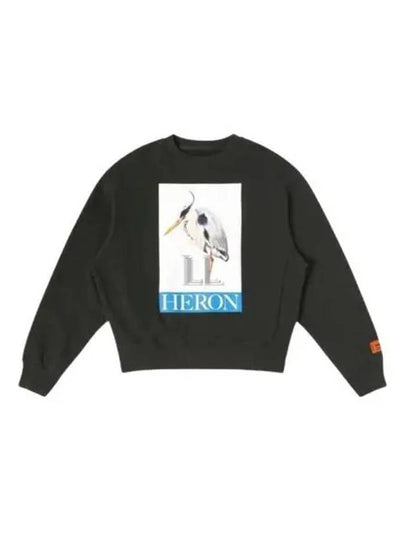 Bird Painted Sweatshirt Black - HERON PRESTON - BALAAN 2