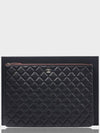 Classic Gold Hardware Caviar Large Calfskin Clutch Bag Black - CHANEL - BALAAN.