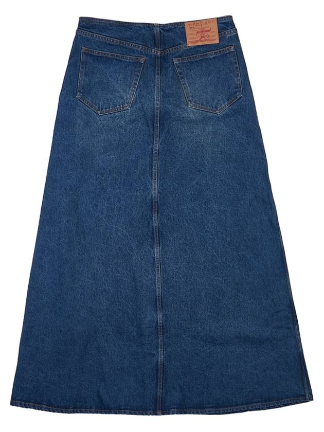 Y Project Denim Maxi Skirt WJEAN41S24 VINTAGE NAVY - Y/PROJECT - BALAAN 2