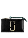 Snapshot Compact Logo Zipper Medium Wallet - MARC JACOBS - BALAAN 2