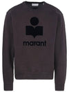 Mikoy Big Logo Cotton Sweatshirt Faded Black - ISABEL MARANT - BALAAN 2