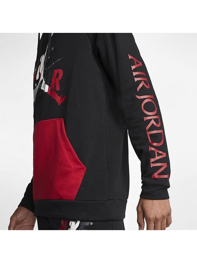 01CK2853010JordanJumpman Classic Hooded TshirtBlack Red - NIKE - BALAAN 5