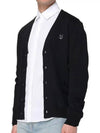 Bold Fox Head Patch Regular Cardigan Black - MAISON KITSUNE - BALAAN 4