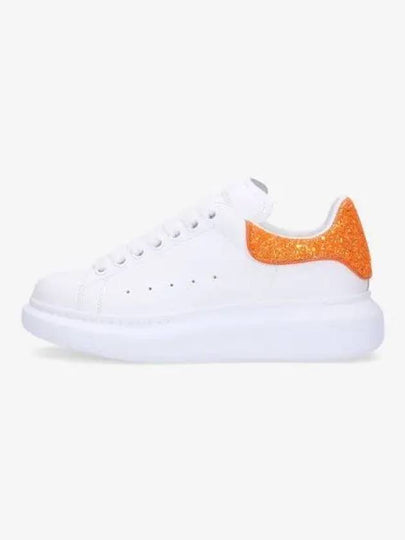 Oversized Glitter Low Top Sneakers White - ALEXANDER MCQUEEN - BALAAN 2