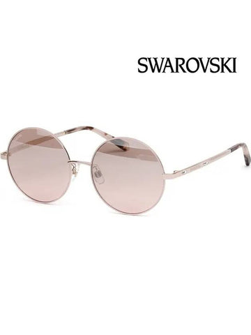 Sunglasses SK301K 57U Women's Round Cubic Decoration - SWAROVSKI - BALAAN 1