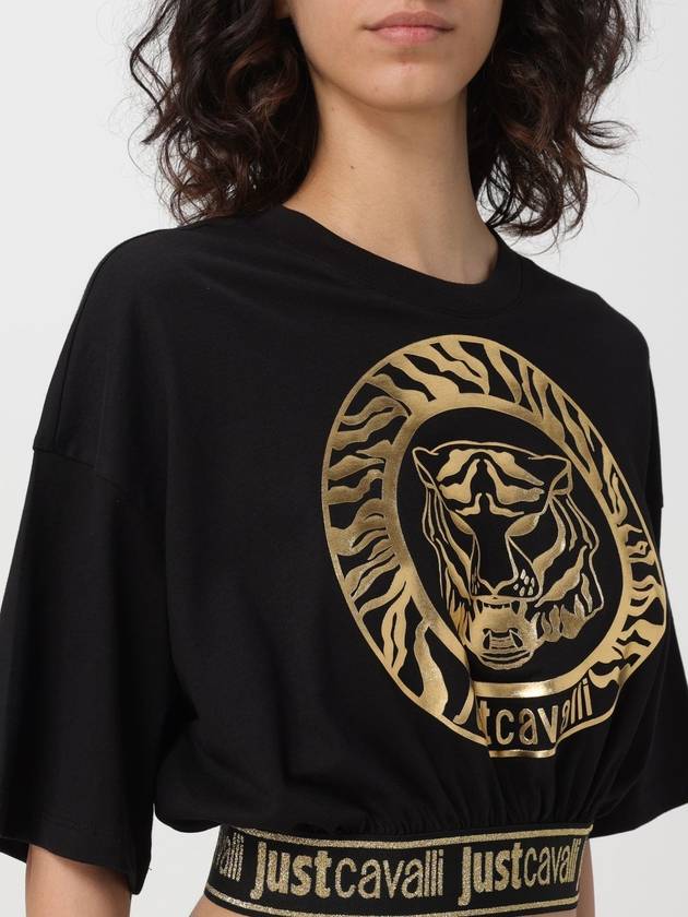 T-shirt cropped Just Cavalli in jersey - JUST CAVALLI - BALAAN 3