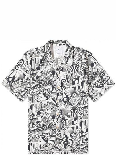 Jack World Vacation Print Short Sleeve Shirt White - PAUL SMITH - BALAAN 2