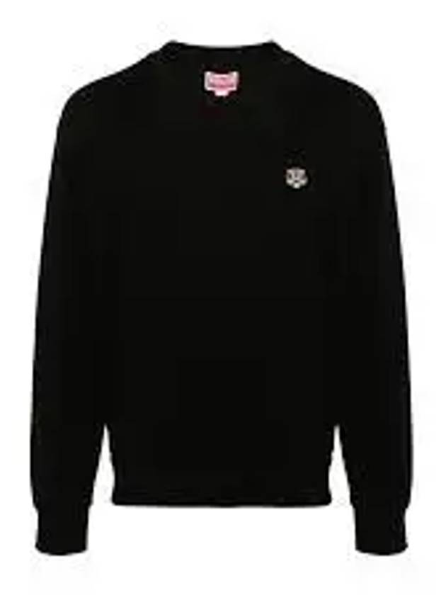 Lucky Tiger Embroidered Sweatshirt Black - KENZO - BALAAN 2