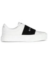 City Sport Sneakers In Leather with Strap White Black - GIVENCHY - BALAAN 3