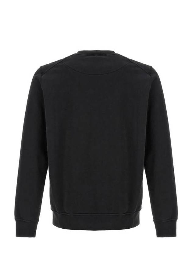 Compass Patch Cotton Sweatshirt Black - STONE ISLAND - BALAAN 3