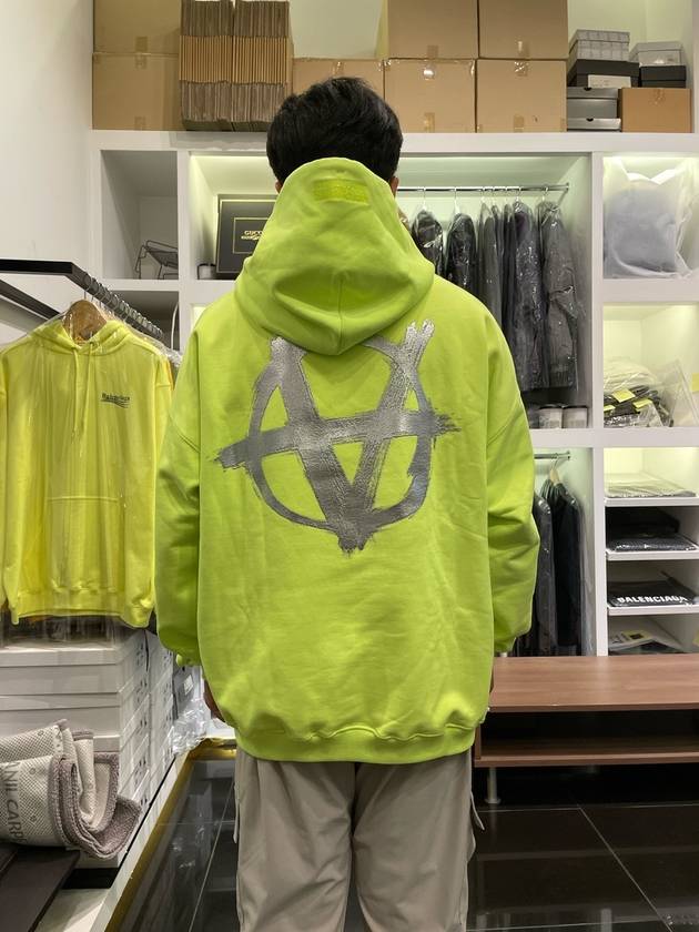 Anarchy neon hoodie - VETEMENTS - BALAAN 3