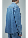 Denim Long Sleeve Shirt Blue - BOTTEGA VENETA - BALAAN 5