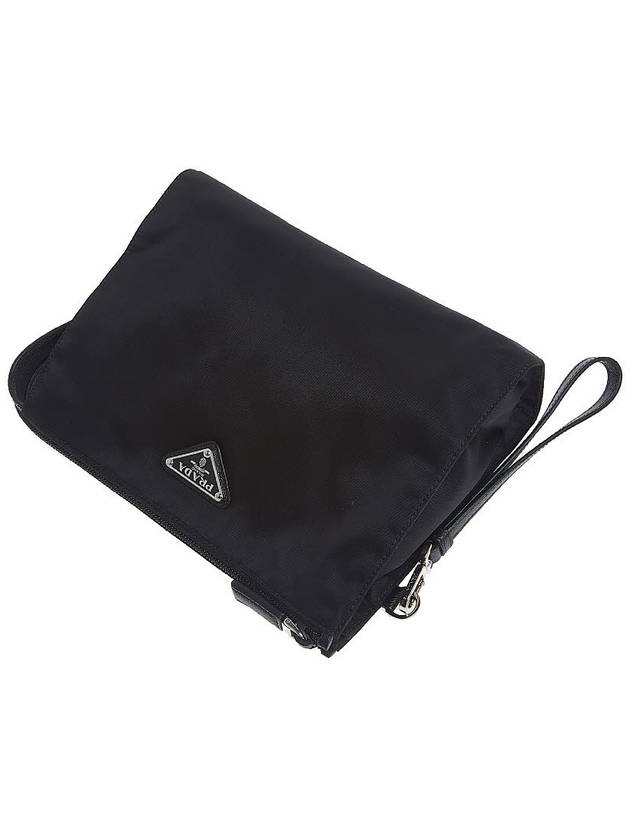 Re-Nylon Zipper Clutch Bag Black - PRADA - BALAAN 5