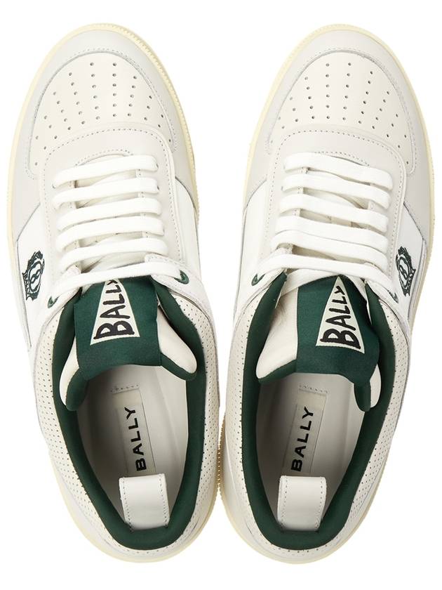 Liweira low-top sneakers white green - BALLY - BALAAN 3