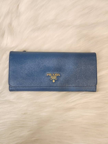 Women s Saffiano Leather Flap Long Wallet 1M1132 Condition B - PRADA - BALAAN 1