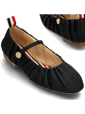 Tom John Ruched Ballerina Shoes FFS024B 001 - THOM BROWNE - BALAAN 1