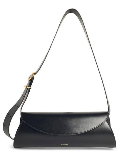 Canolo Logo Leather Shoulder Bag Black - JIL SANDER - BALAAN 2