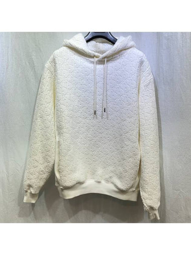 Men s new level oblique terry hoodie white M - DIOR - BALAAN 1