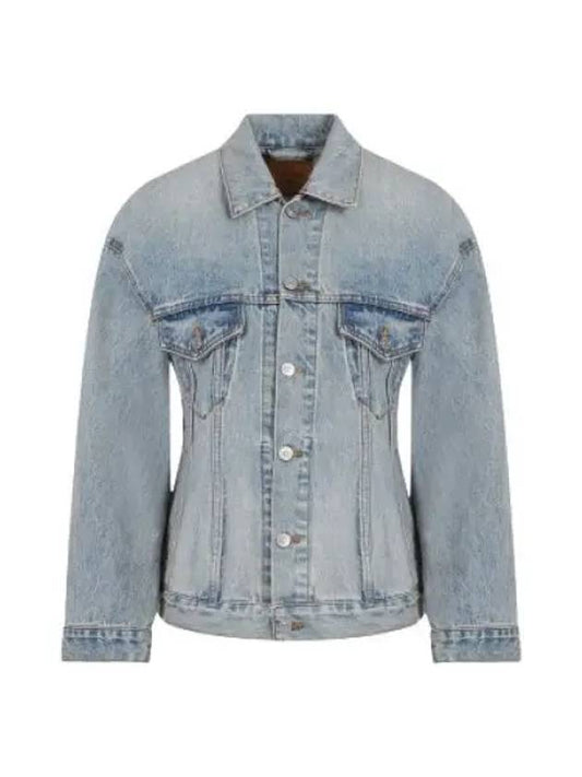 Hourglass Denim Jacket Light Blue - BALENCIAGA - BALAAN 2