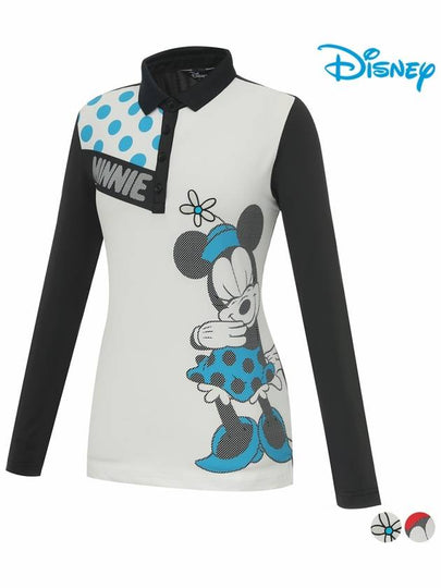 color combination printing PK long sleeve collar t-shirt DL1LTS009 - DISNEY GOLF - BALAAN 2