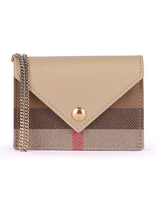 Jade Chain Mini Cross Card Wallet Beige - BURBERRY - BALAAN 1