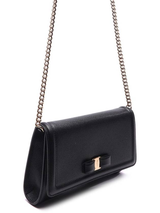 Vara Bow Mini Shoulder Bag Black - SALVATORE FERRAGAMO - BALAAN 4