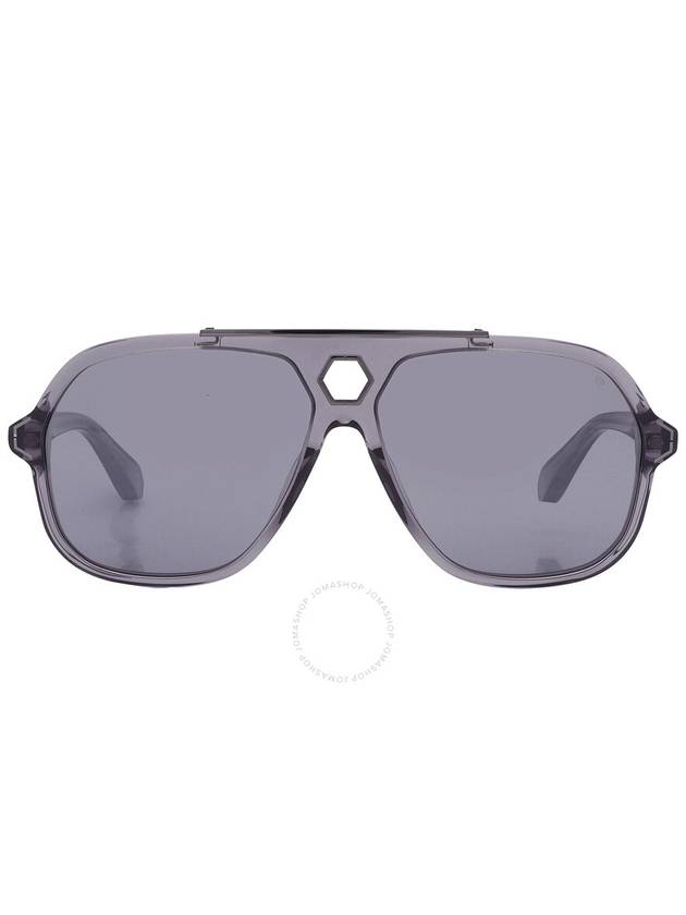 Philipp Plein Grey Pilot Men's Sunglasses SPP004V 9MBX 61 - PHILIPP PLEIN - BALAAN 1