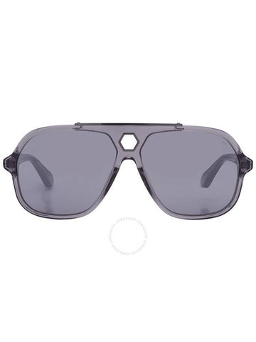 Philipp Plein Grey Pilot Men's Sunglasses SPP004V 9MBX 61 - PHILIPP PLEIN - BALAAN 1