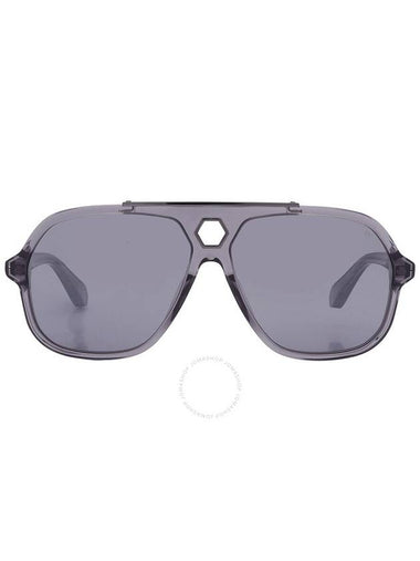 Philipp Plein Grey Pilot Men's Sunglasses SPP004V 9MBX 61 - PHILIPP PLEIN - BALAAN 1