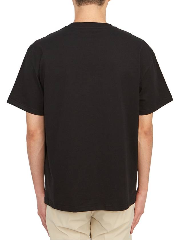 Anchor Patch Cotton Short Sleeve T-Shirt  Black - JW ANDERSON - BALAAN 7