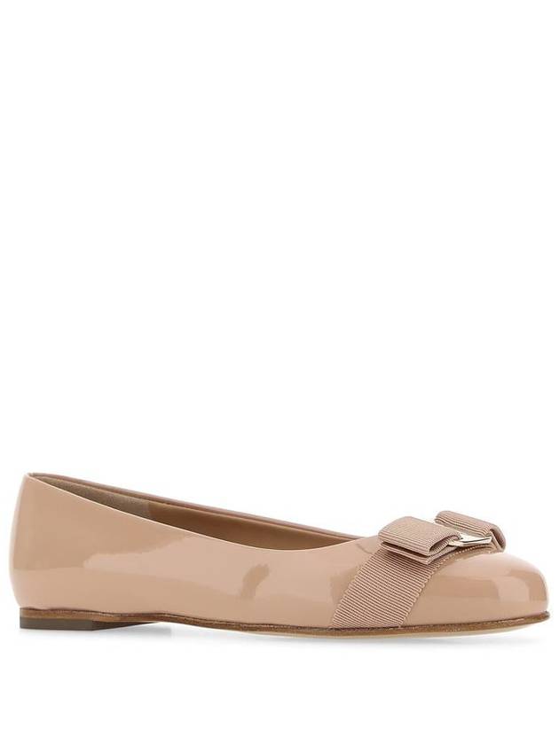 Women’s Varina Bellet Flats Brown - SALVATORE FERRAGAMO - BALAAN 3