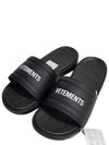 USSRE4 M BLACK WHITE Men s Slippers - VETEMENTS - BALAAN 2