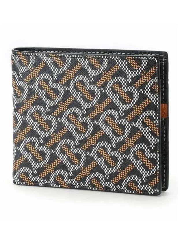 Monogram Print Half Wallet Black - BURBERRY - BALAAN 2