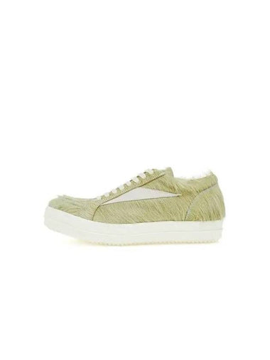 MEN Vintage Hairy Sneakers Light Green - RICK OWENS - BALAAN 1