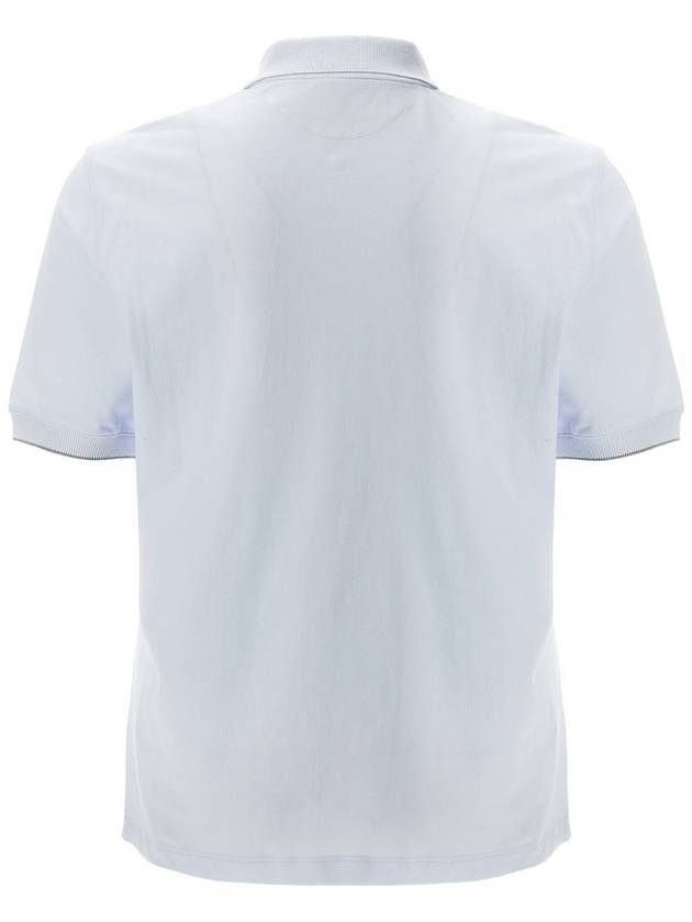 Logo short sleeve t shirt light blue - BRUNELLO CUCINELLI - BALAAN 3