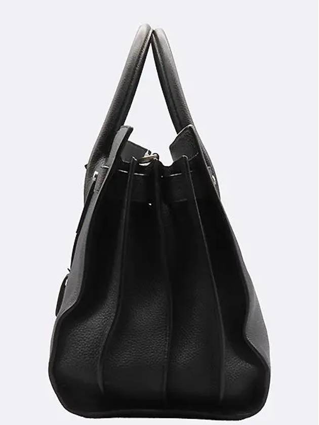 464960 Black Leather Sac de Jour Small Tote Bag Shoulder Strap - SAINT LAURENT - BALAAN 3