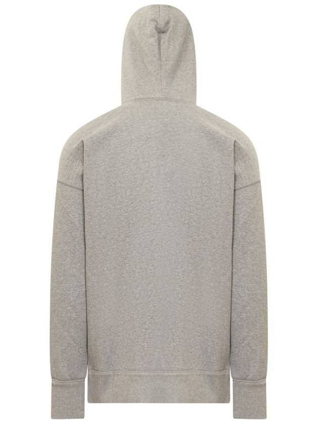 Miley Logo Print Hoodie Grey - ISABEL MARANT - BALAAN 3