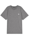 Face Logo Crew Neck Short Sleeve T-Shirt Grey - ACNE STUDIOS - BALAAN 4