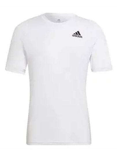 Run Icon 3 Bar Short Sleeve T-Shirt White - ADIDAS - BALAAN 2