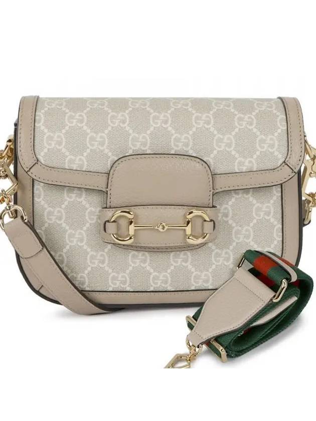 Horsebit 1955 GG Small Cross Bag Beige White - GUCCI - BALAAN 2