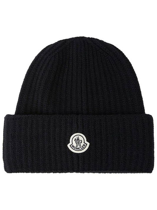 Fragment patch wool beanie 3B00001 A9303 999 - MONCLER - BALAAN 1