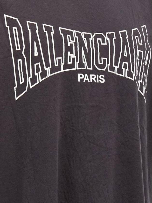 Logo Print Short Sleeve T-Shirt Black - BALENCIAGA - BALAAN 5