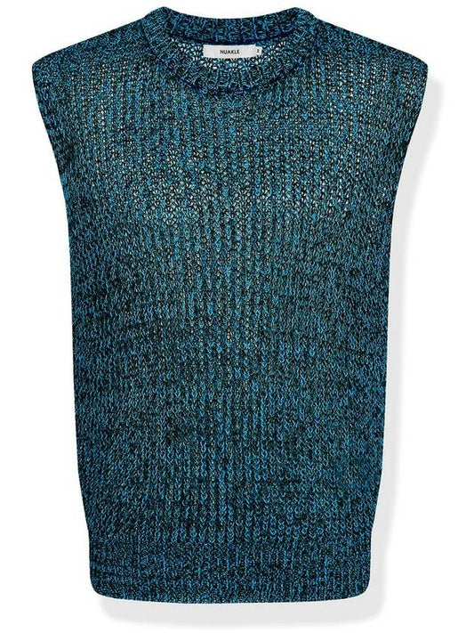 Unisex multi-color knit vestblue - NUAKLE - BALAAN 1