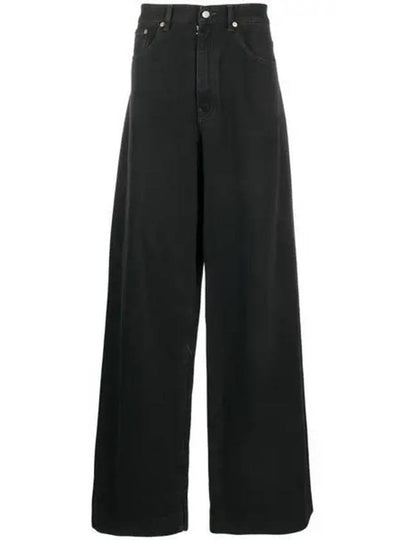 Denim Cotton Wide Jeans Black - MAISON MARGIELA - BALAAN 2