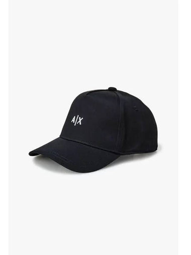 Men s Mini Embroidered Logo Baseball Cap Black - ARMANI EXCHANGE - BALAAN 1