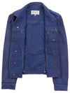 Back Stitch Logo Denim Jacket Purple - MAISON MARGIELA - BALAAN 11