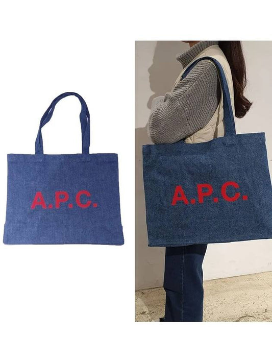 Diane Denim Tote Bag Blue - A.P.C. - BALAAN 2