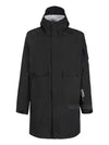 Gore-Tex Infinium Lens Patch Long Hooded Jacket Black - CP COMPANY - BALAAN 2