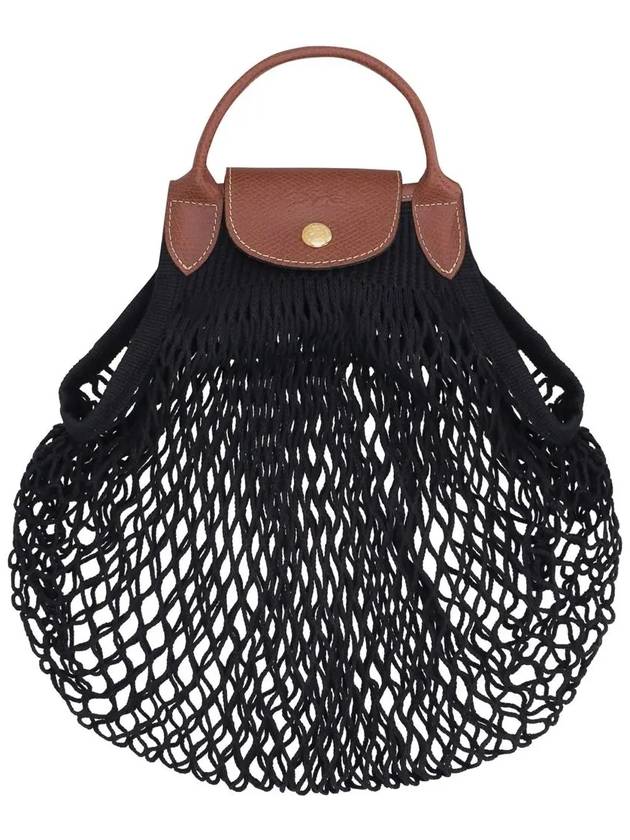 Le Pliage Top Handle Shoulder Bag Black - LONGCHAMP - BALAAN 3