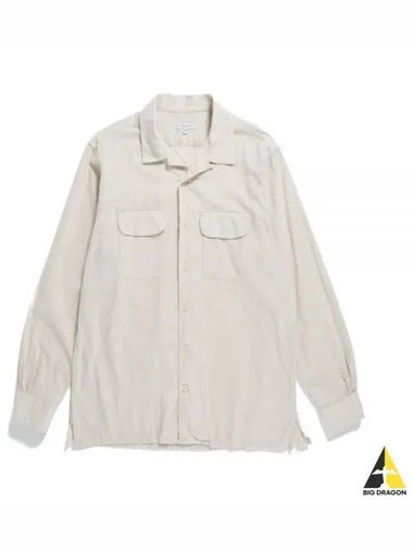 24 Classic Shirt A Beige Cotton Slab 24S1A005 OR020 SV072 Basic - ENGINEERED GARMENTS - BALAAN 1